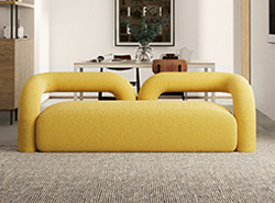 Nordic Single Living Room Sofa Minimalist Straight Row 260*80cm