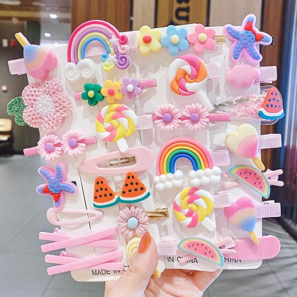 Diy Childrens Hair Accessories Fruit Shape Hair Grips Cartoon Baby For Girls