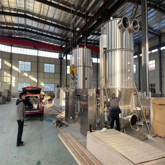 FL120 Vertical Fluid Bed Dryer Pharmaceutical Chemical Powder Machine 45 KW