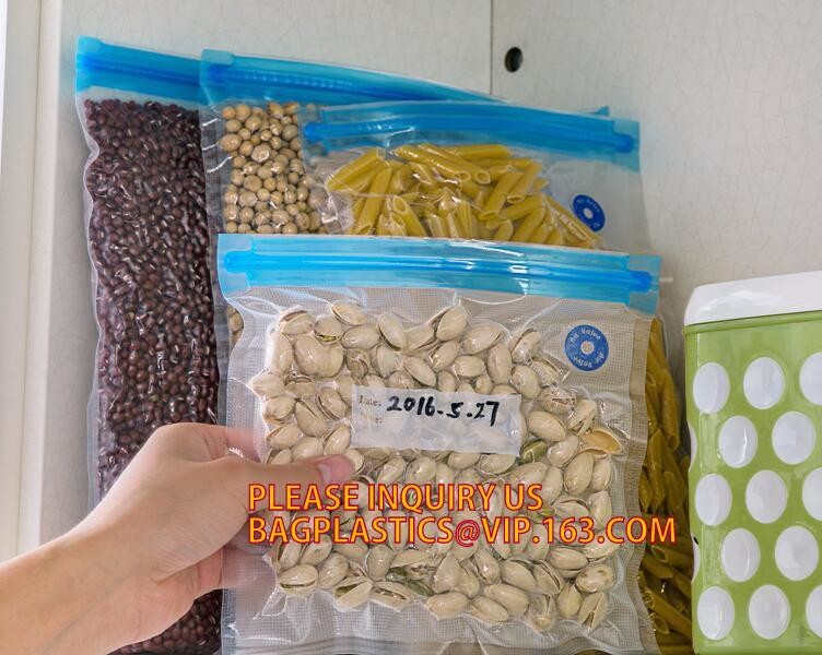 vacuum sealer storage bag Heat seal laminated transparent vacuum plastic food packing bags for sausage, BAGPLASTICS. BAG