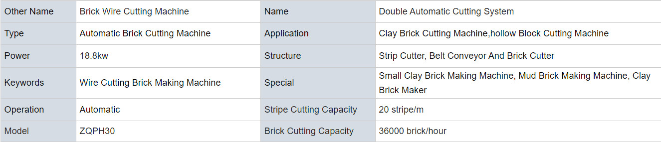 Zqph30 Automatic Strip Cutting Clay Brick Making Machine High Precise