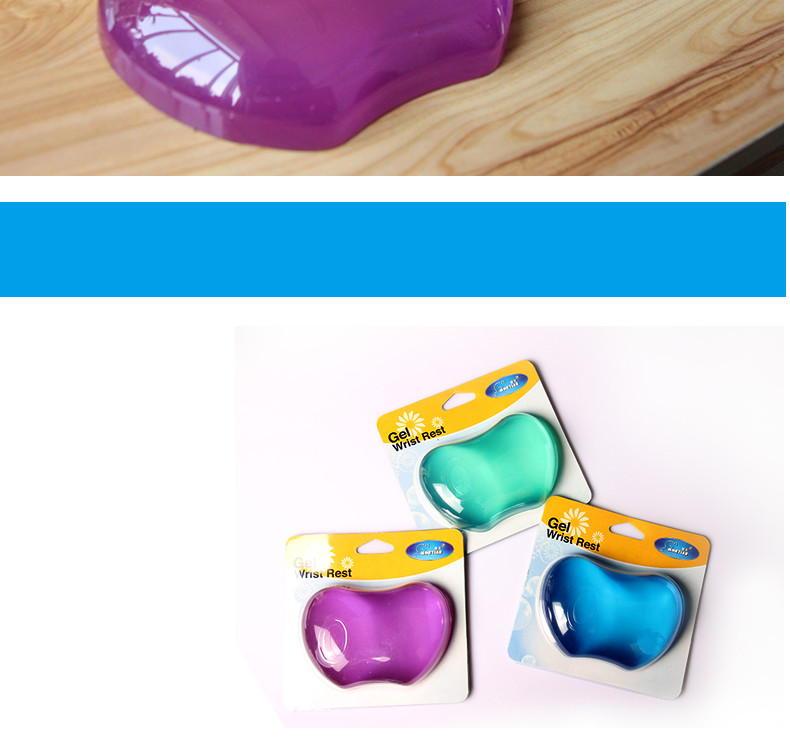 Gel Translucent Transparent Mouse Pad Wrist Support Customized Logo