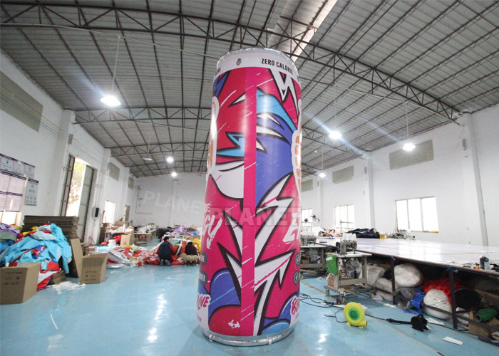 ODM 4m Height Can Shape Inflatable Drink Bottle CMYK Printing