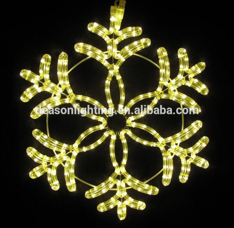 led rope light Snowflake/christmas snowflake/outdoor light snowflakes