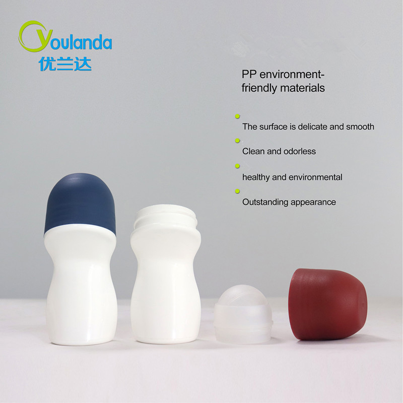 Cosmetics Empty 50ml Frosted Roll On Bottle PP PE Roll On Bottles Empty