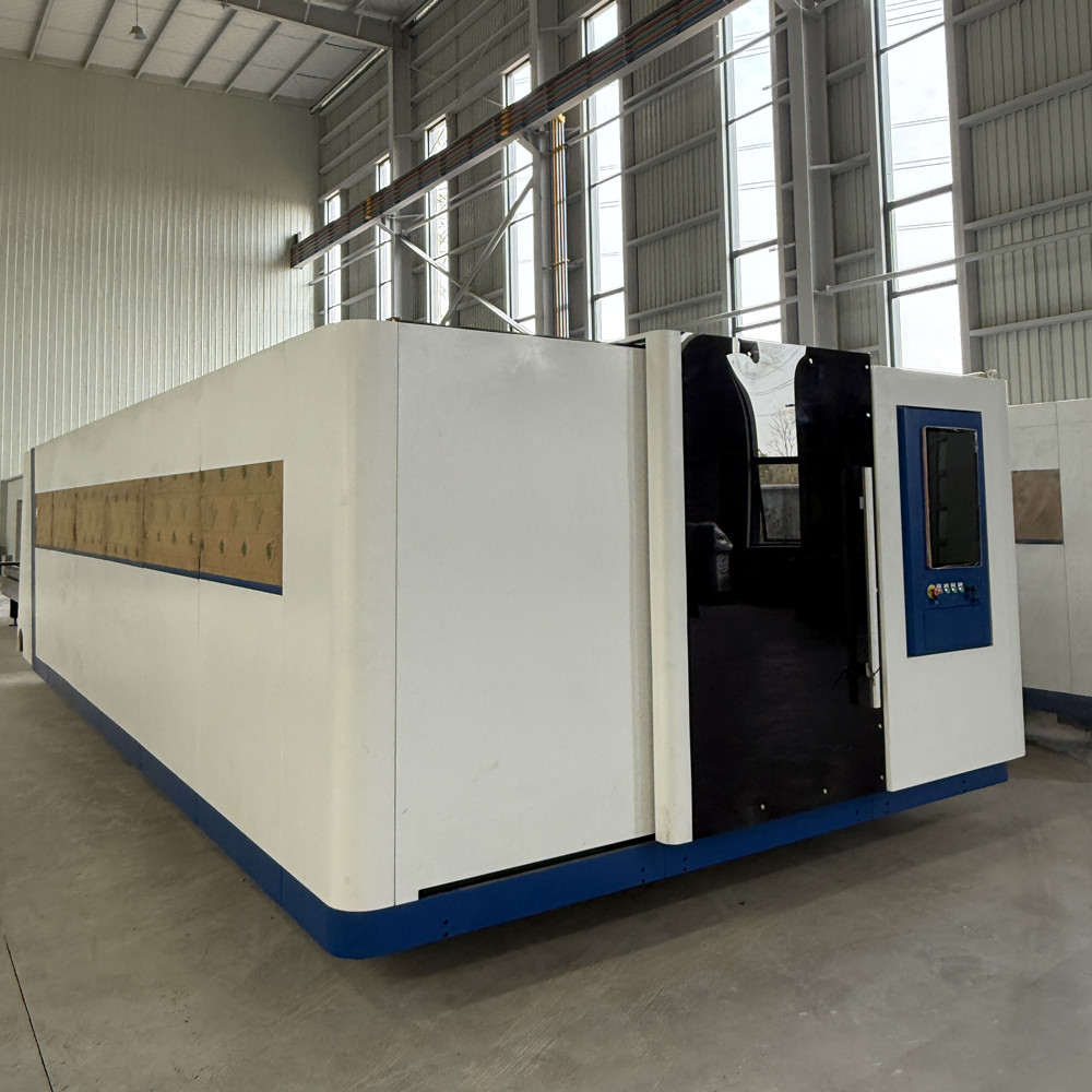 Dual Drive Rack Pinion Transmission System Exchange Table Laser Cutting Machine With BOCHU Control System