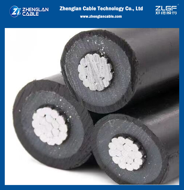 15KV 25KV 35KV Rated Voltage Phase Conductor Circular Stranded Rounded Compacted Aluminum Conductor With HDPE Outer Layer