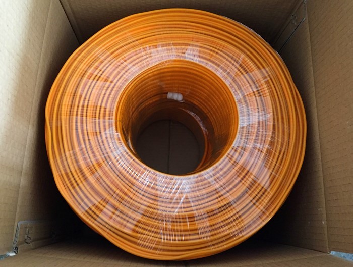 Kx6+2Alim Coax Combo With 0.75mm2 Power Bulk CCTV Cable Orange PVC 7*0.2 Stranded CU