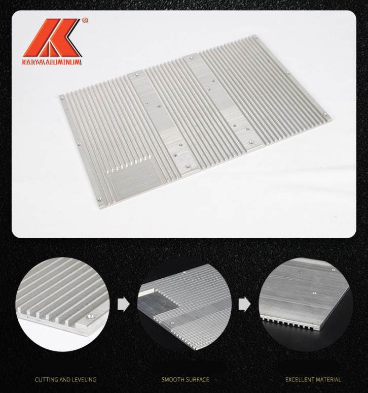 Anodized Silver Heat Dissipation Aluminum Profile Desktop Radiator Processing
