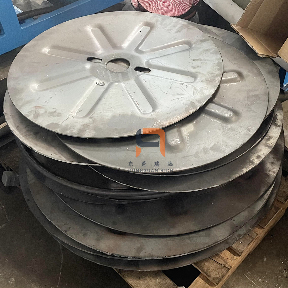 Crimping Wire Reel Machine , Corrugated Cable Bobbin Making Machine