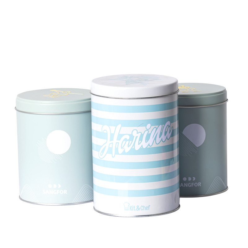 Factory Direct Custom Cookie Tin Containers Metal Packaging Box Food Graded Empty Cookie Tin Cans
