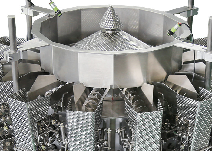 SS Sticky Oily Food Screw Multihead Weigher High Accuracy 1.3L Waterproof
