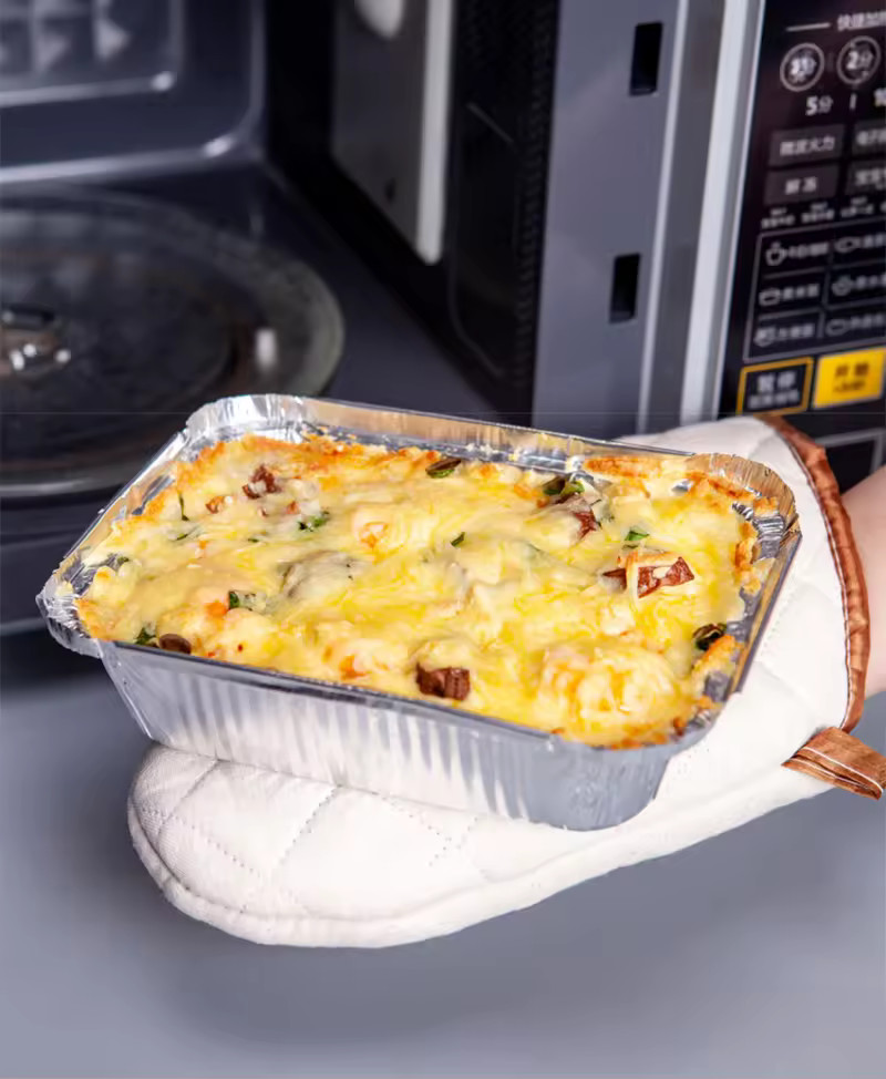 57.4 Fl Oz Aluminum Casserole Pan Disposable Casserole Containers