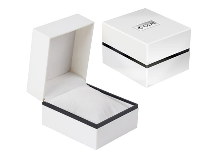 Colorful Luxury Gift Packaging Boxes Plastic Material Size 9.5 X 11 X 7.6cm For Watch