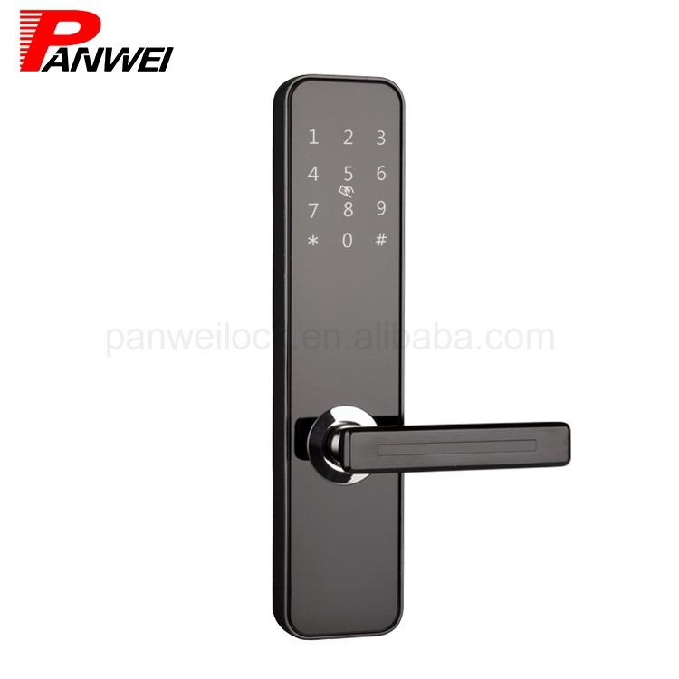 High Security Digital Keypad Door Lock Support Passcode Card And Key Open