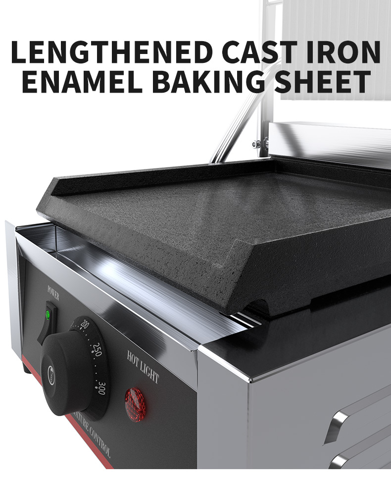 Panini Press Grill Sandwich Maker Full Flat Contact Grill 220v/110v NO Private Mold