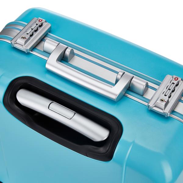 Aluminum Frame Luggage Suitcases with 4 Spinner Wheels and Customized Design