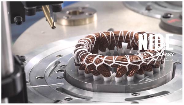 double ends stator coil lacing machine