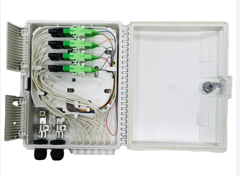Fiber Optic Cabinet 16 Core Outdoor FTTH FTTB FTTX Network PC / ABS Material