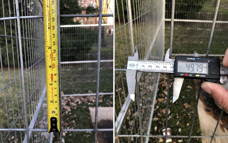 6'X9.5' Temporary Security Fence Perimeter Patrol Portable Security Fence