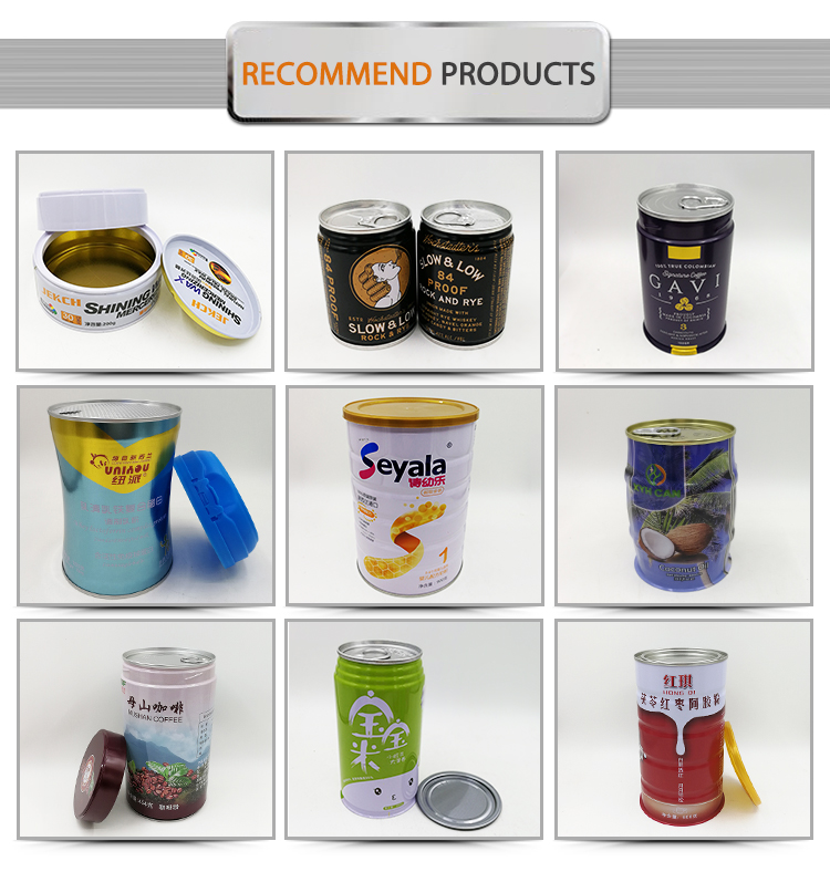 Commercial Empty Coconut Oil Tin Can Round Tin Containers CMYK 4C Printing