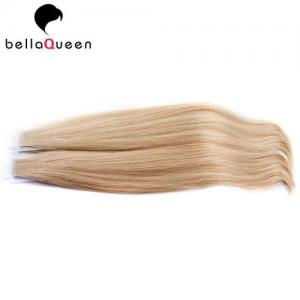 China Soft And Silky Straight  613# Golden Blonde Tape Hair Extension Without No Synthetic / Fiber on sale