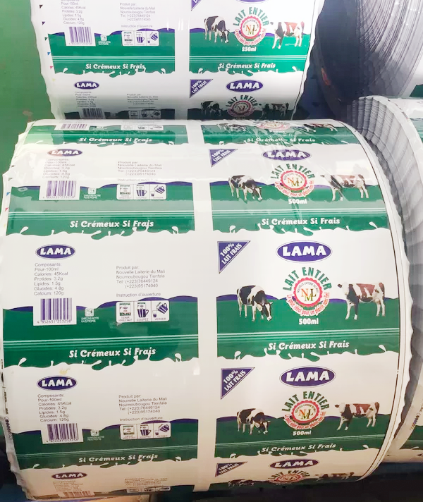 3-7 Multilayer Packaging Films , Milk Packaging Material For Pouch Filling Machine