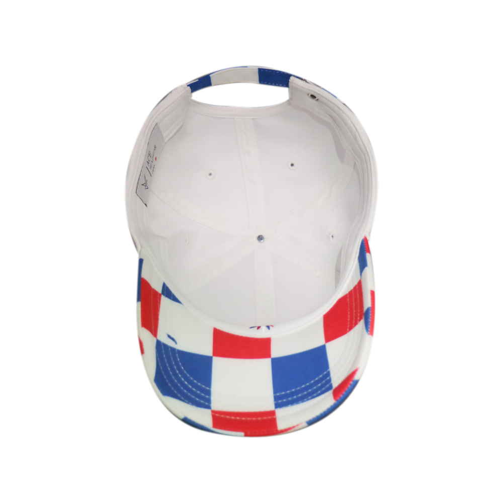 White Color Sublimation N Brim Cotton Twill Baseball Hat Customized Color / Size