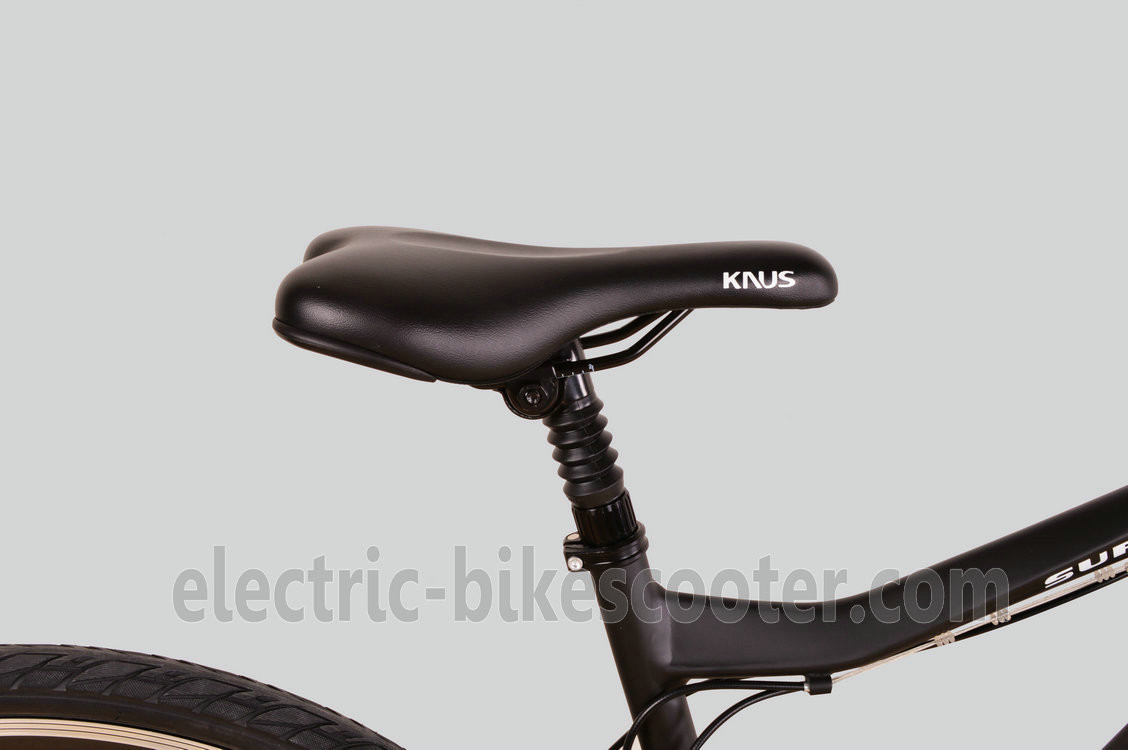 Matt Black Battery Powered Mountain Bike 500W 27 Speed Battery Inside 26.50Kgs Disc Brake
