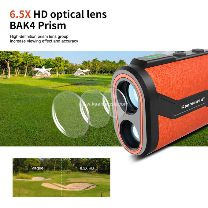 kaemeasu Golf Rangefinder Aliminum Laser Range Finder Rechargeable Distance Meter MAL1000