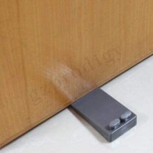 China OEM Nonslip PVC Plastic Door Wedge 88x40x19mm Dark Grey Color on sale