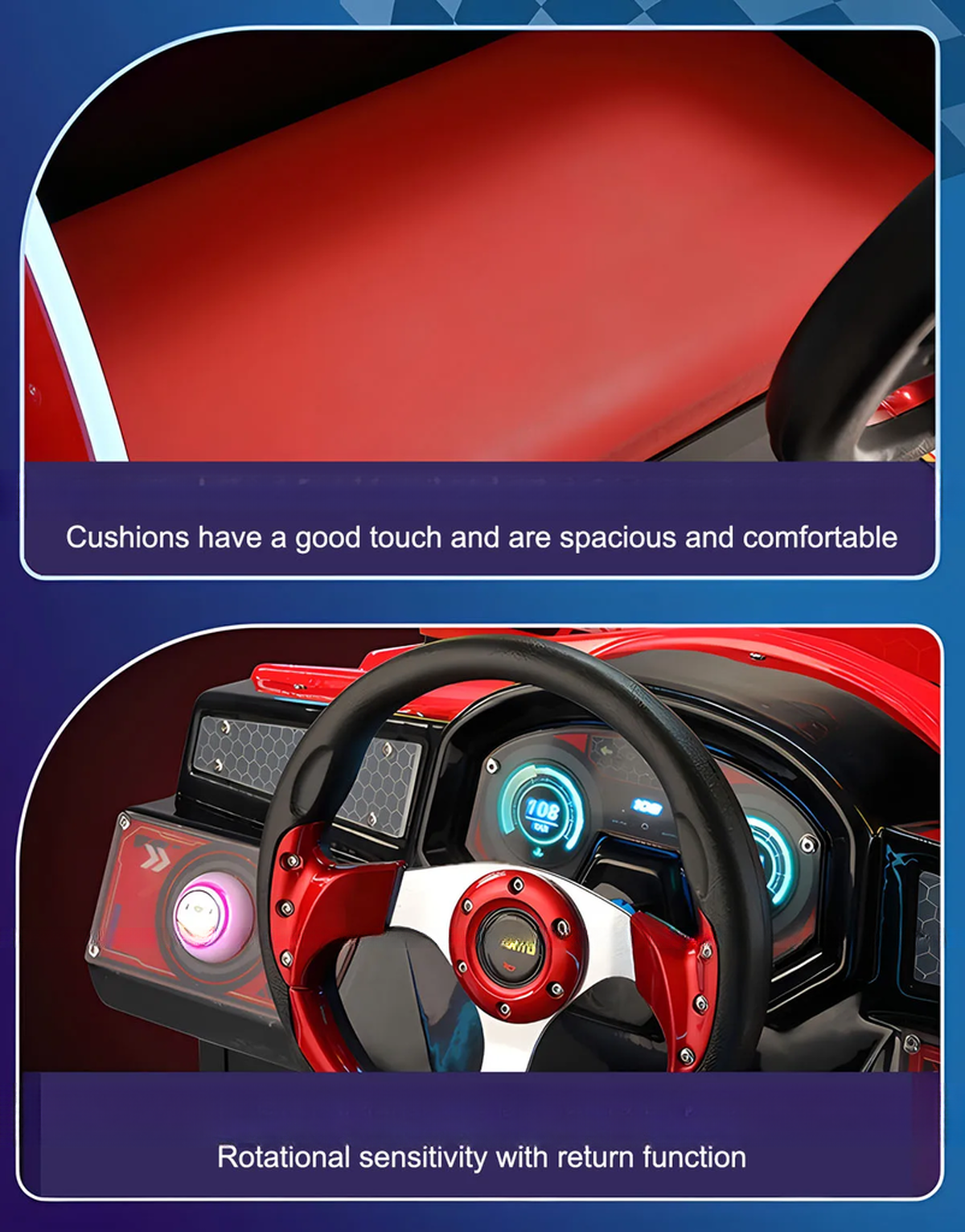 Coin Operated Car Games 3d Racing Machine Customized High Profit