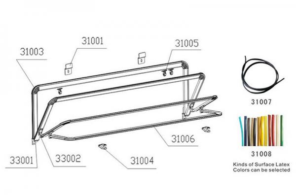Aluminium Retractable Window Awning French