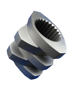 Tube Extruder Machine 92mm OD Extruder Screws And Barrels Metal Color High Self Cleaning Performance Ppr Pipe Extruder