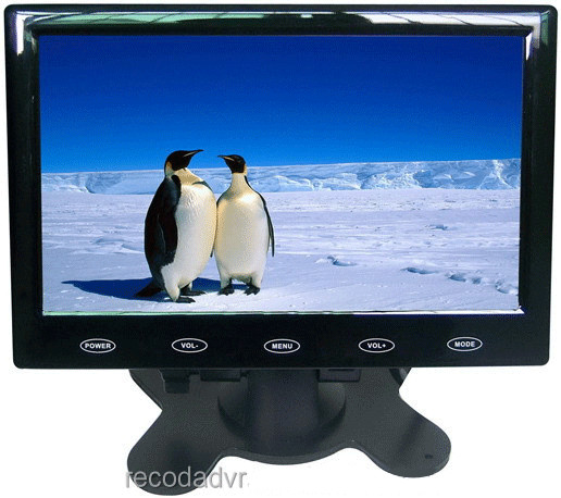 HD DVR LCD Car Monitor Ultra Thin Digital Monitor Touch Button Operation