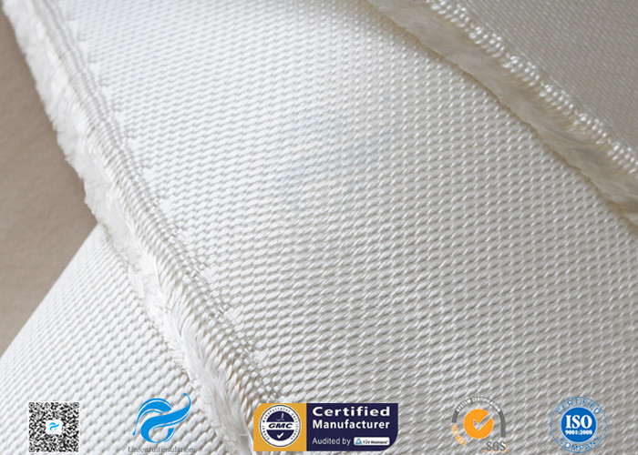 Ablation Resistance 1.3mm White Color 12HS Satin Weave 1250g High Silica Cloth