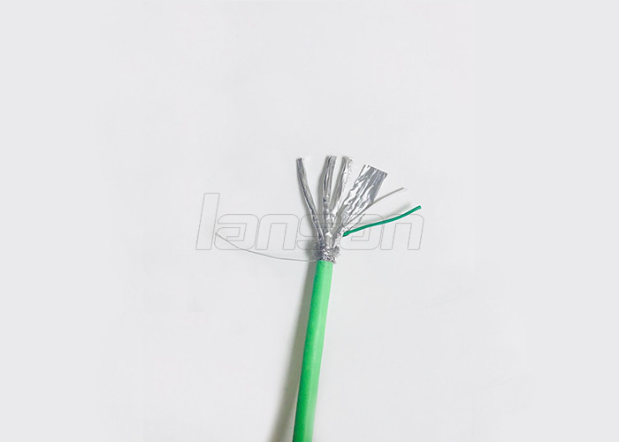 OEM / ODM FTP Bare Copper Cat 7 Lan Cable with PVC PE Jacket Passing Fluke test