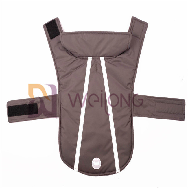 BSCI Waterproof Autumn / Winter Pet Jacket Velcro Opening self fastening closure strips