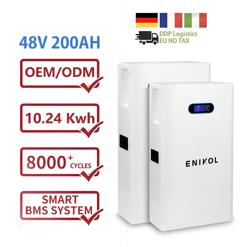 48V Lithium Iron Phosphate LiFePO4 Solar Battery Smart BMS 8000 Times Cycle