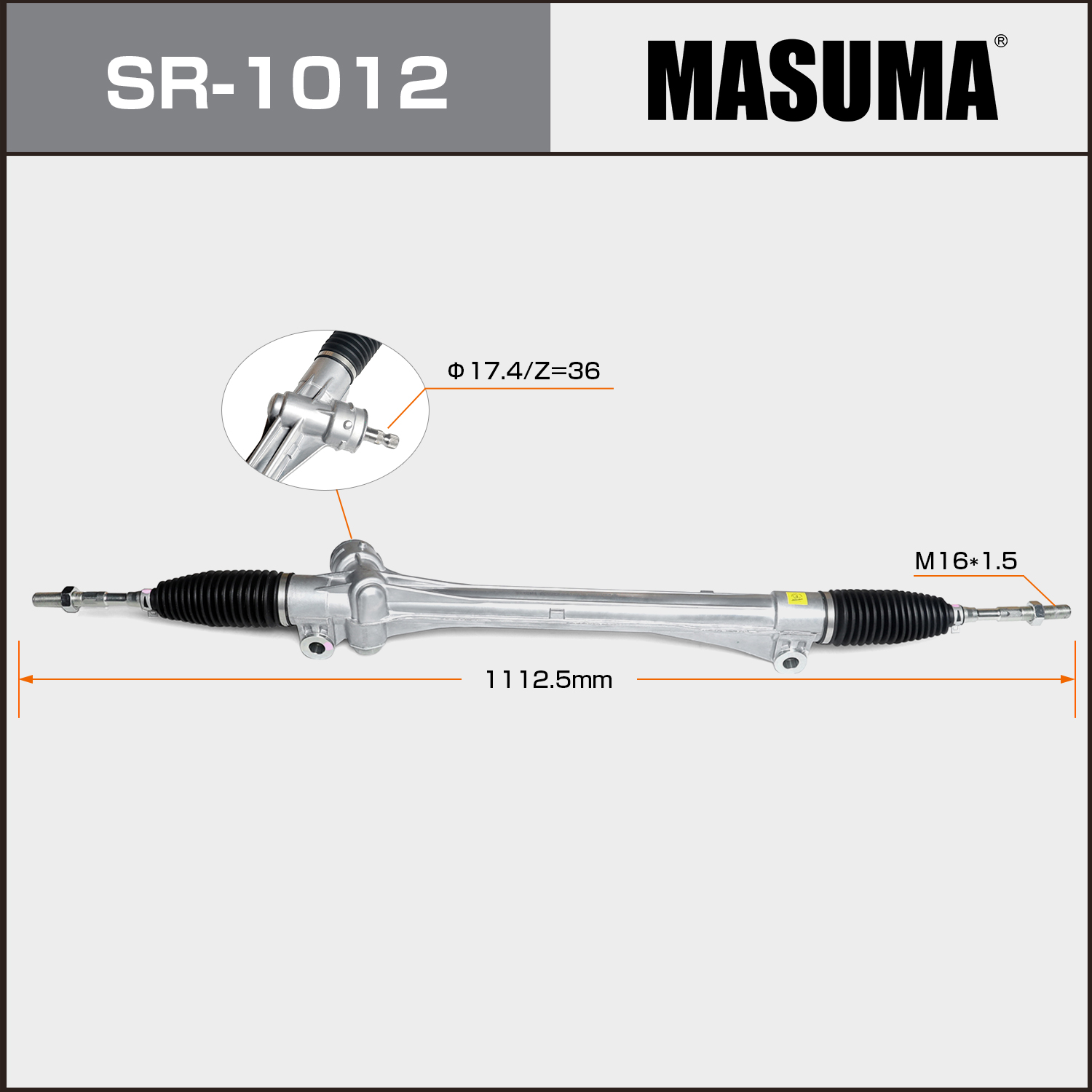 Yes Toyota RAV4 Hydraulic Steering Rack 45510-42010 for SR-1012 MASUMA 45510-42060