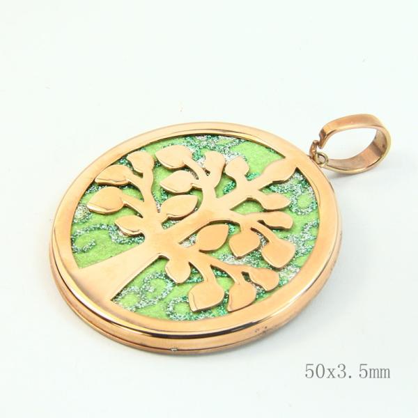 Fashion High Quality Fashion Stainless Steel Round Shapped Necklace Pendant