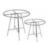 Buy cheap 201 Mirror Stainless Steel Round Shop Display Stands / Retail Store Fixtures from wholesalers