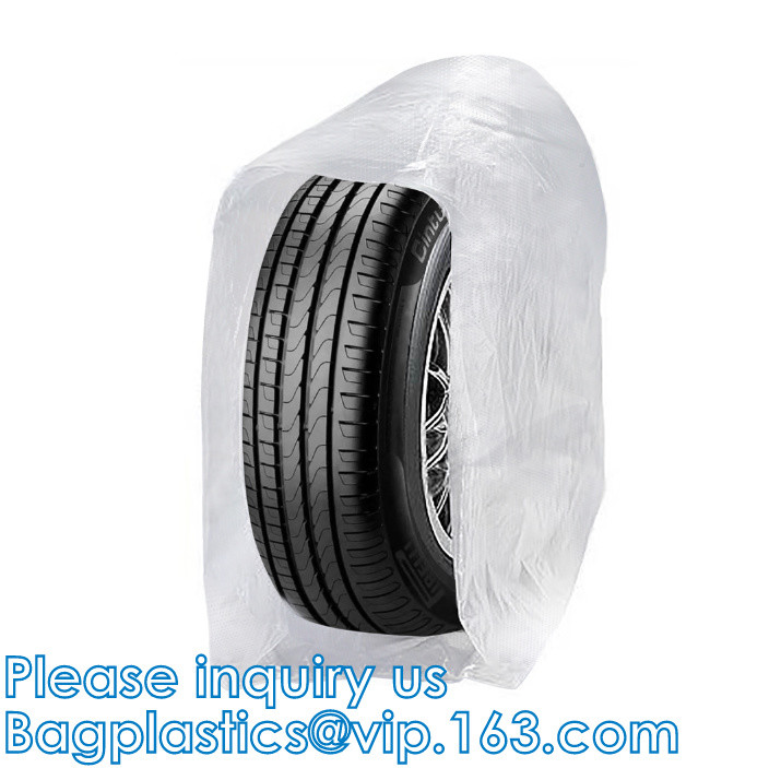 Biodegradable Car Tyre Storage Bag, Heavy Duty Washable, Tear Proof, Wheel Cover, Car Plastic Tire Bags
