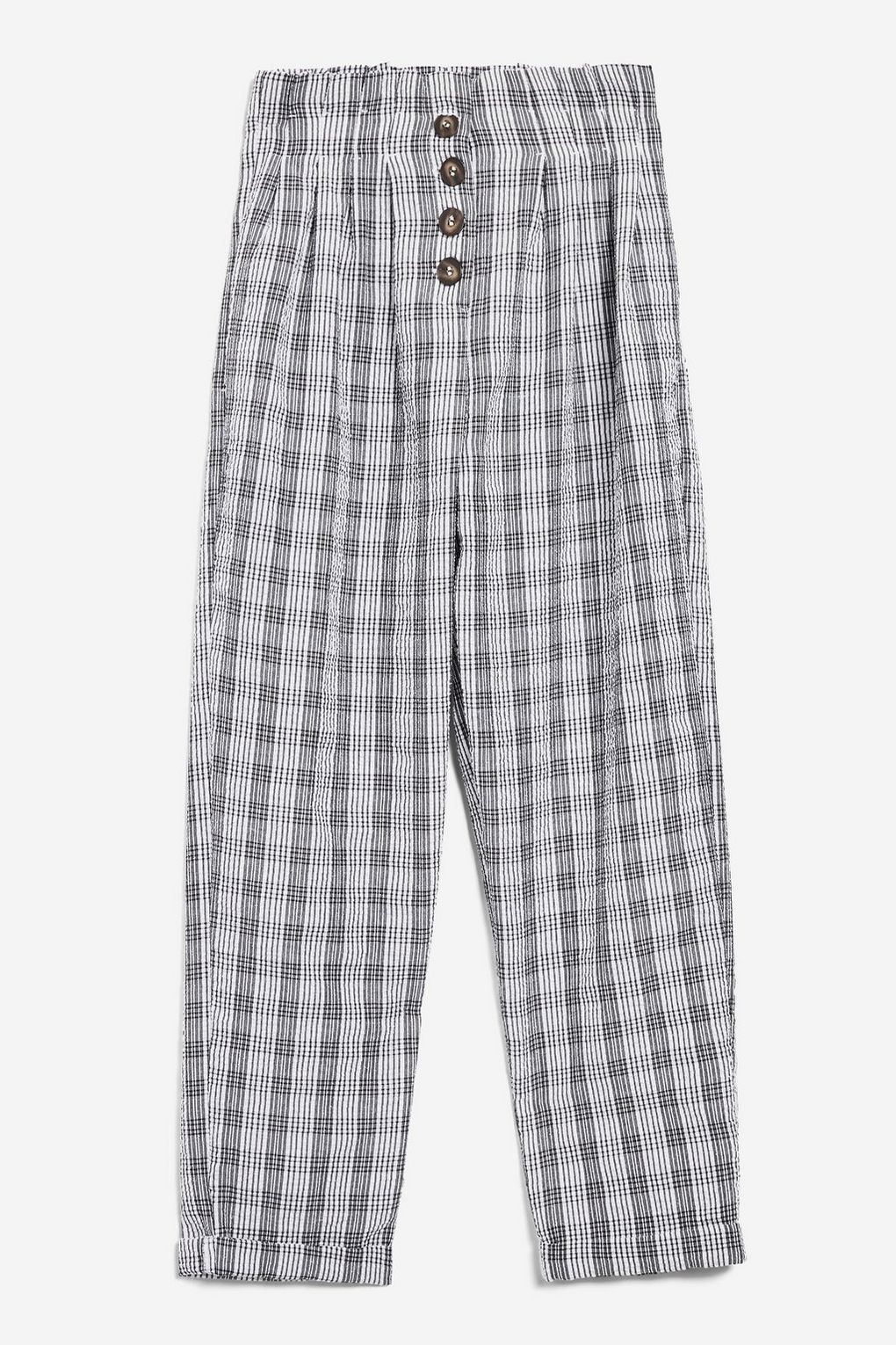 custom make grey checked modern work pants,casual pants with front four buttons