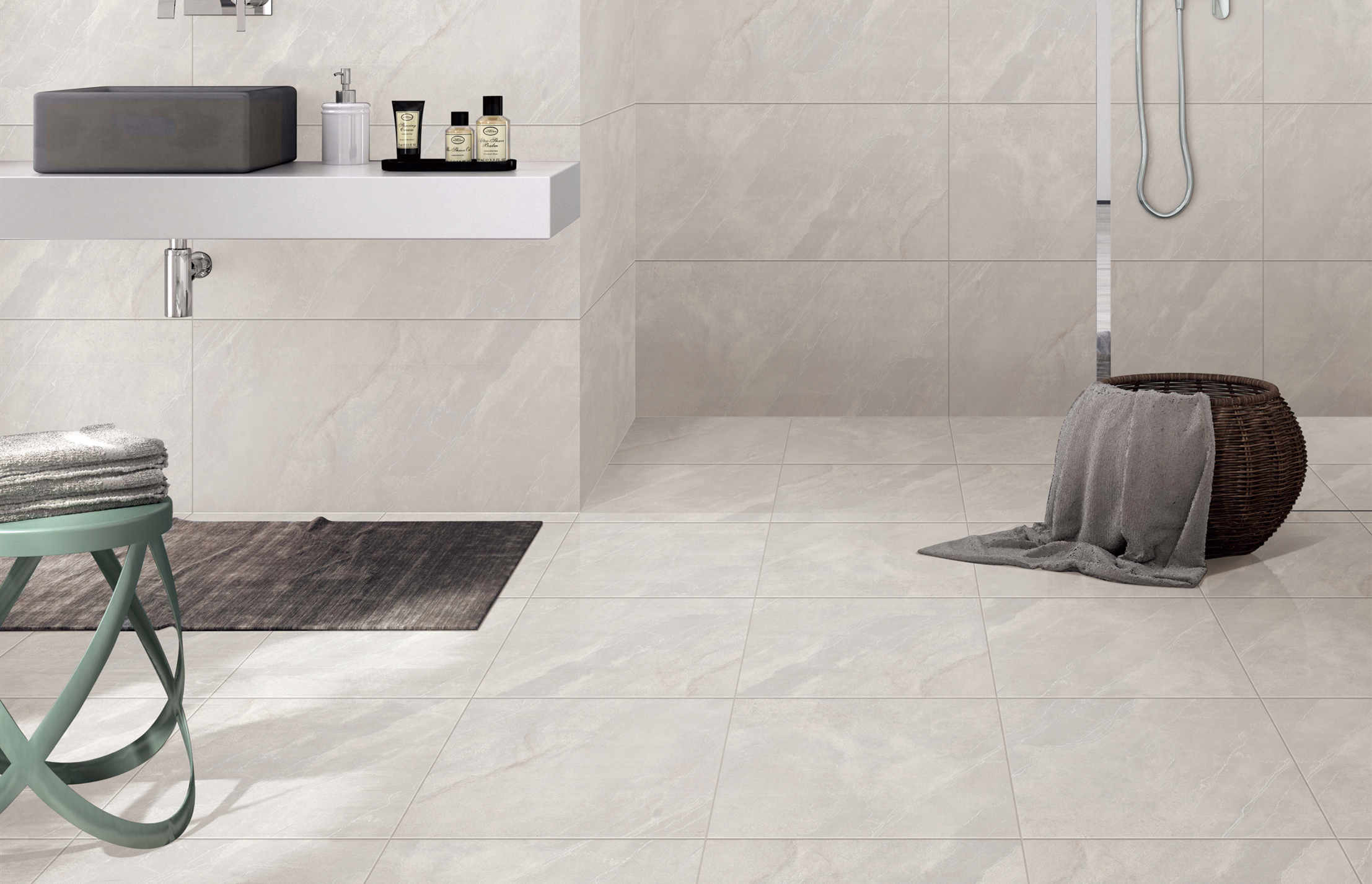 Fashion Marble Design Rustic Ceramic Tile Beige Color 400*800 mm Size