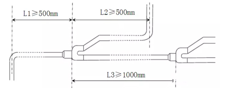 High Pressure Test Refrigeration Tubing Fittings Daikin Refnet Joint C12200 Material