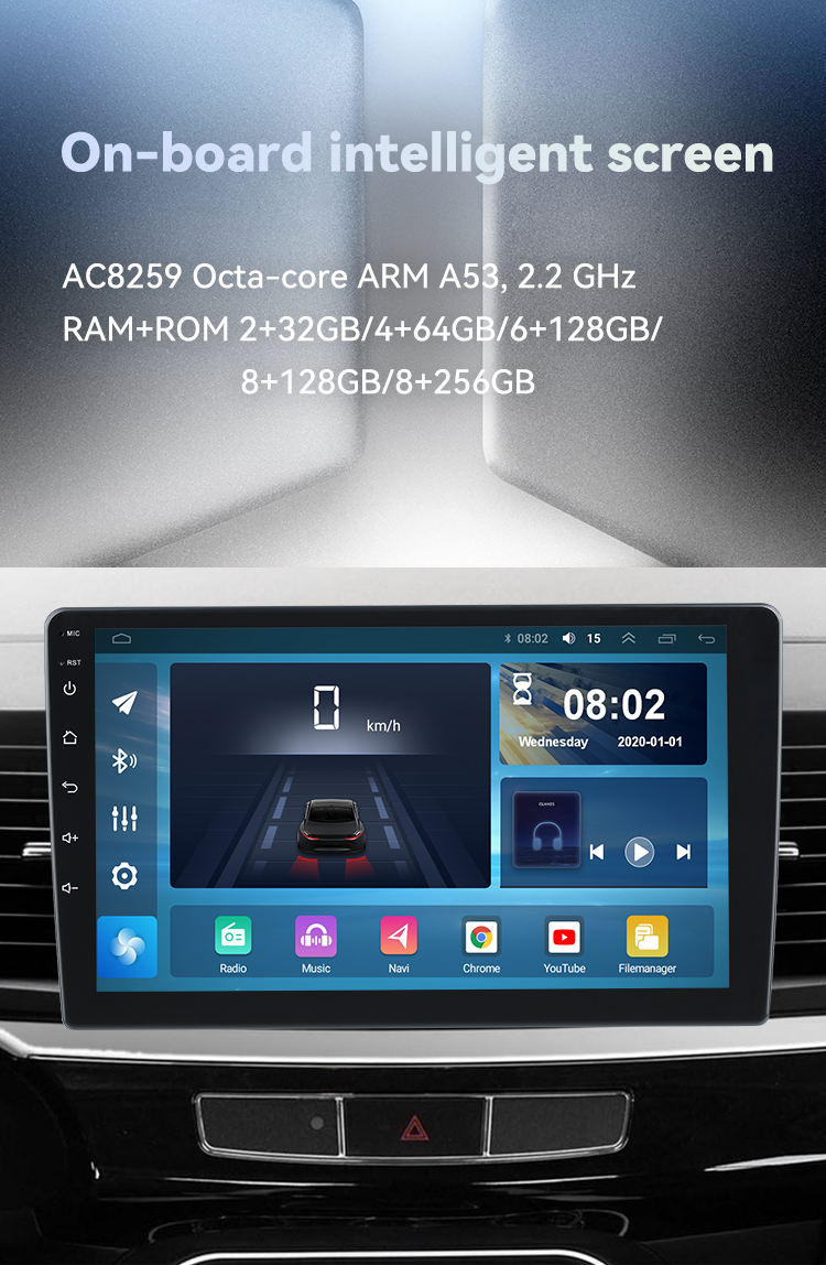Universal Android Auto 4G LTE 5GWiFi DSP BT AM/FM/RDS Autoradio 8 Core Android Car Stereo 2+32 QLED Car Radio Carplay Ca