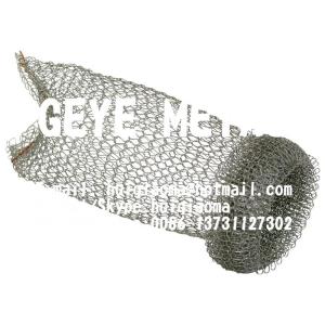 China Metal Knitted Mesh Traps, Clothes Washing Machine Wire Mesh Lint Traps Laundry Sink Drain Hose Screen Filter w/ Ties on sale