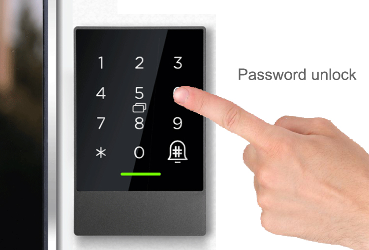 110v 220v Smart Card Door Lock Keyless Bluetooth Electronic Password Lock