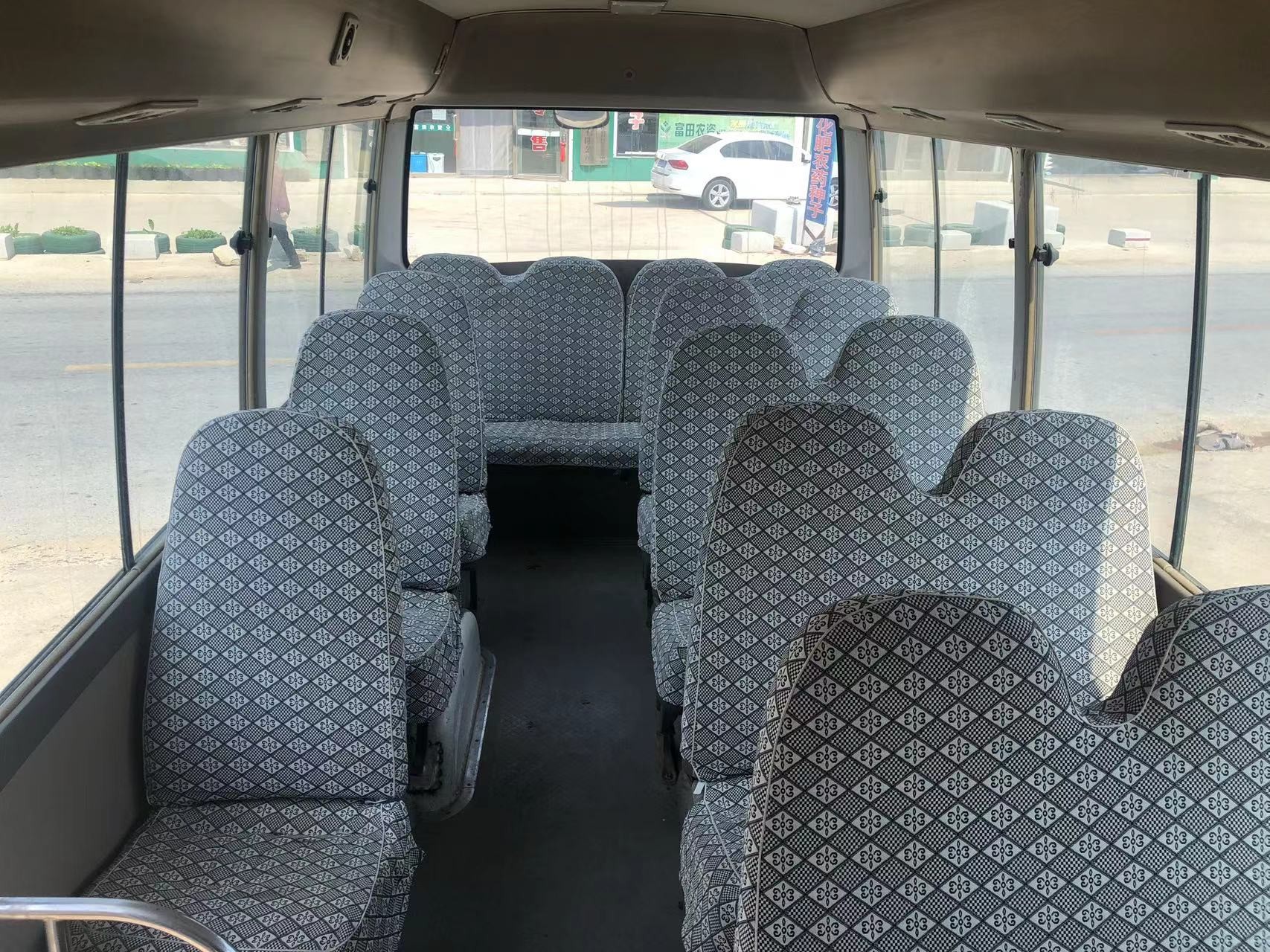 Toyota Used Small School Buses Coaster 14B Diesel Engine 23 - 29seats Automatic Doors